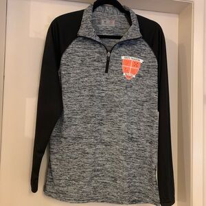 Gray and Black Long Sleeve Men's Water Polo Shirt, Size Medium